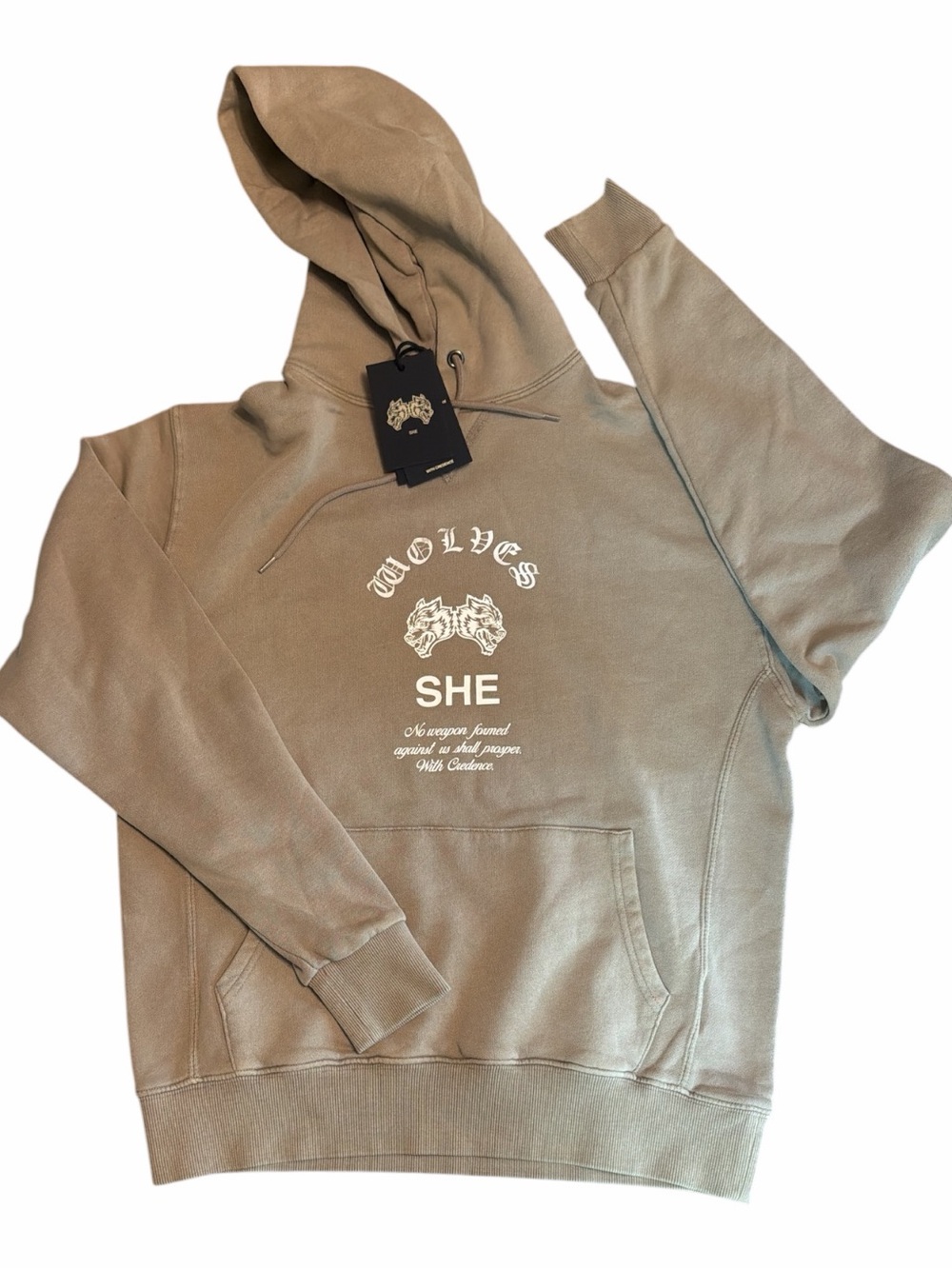 Limited Gothic Streetwear Darc Sport SHE Wolves Hoodie Small NWT